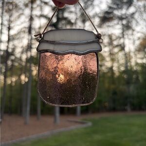 Jam Jar Stained Glass Suncatcher